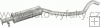 Tlumi vfuku stedn OPEL VECTRA A 2.5 HATCHBACK 0/1993-10/1995 2498ccm 123kW / 168HP KAT 2.5i V6