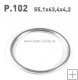 Těsnící kroužek / P.102 / T-108 / 256-108