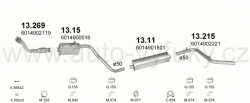 MERCEDES 308D 2.3 D VAN 0/1985-0/1989 2299ccm 58kW / 79HP 3350MM