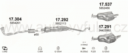 OPEL ASTRA G 1.6 HATCHBACK 4/1998-9/2000 1598ccm 74kW / 100HP KAT 1.6i 16V