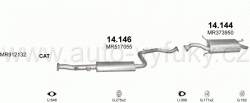 MITSUBISHI CARISMA 1.8 HATCHBACK, SEDAN 3/1999-0/2005 1834ccm 90-92kW / 122-125HP KAT 1.8 GDi