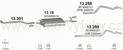 MERCEDES SPRINTER 2.3 D 2/1995-4/2000 2299ccm 58kW / 79HP 208D Diesel