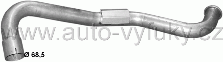 Propojovac potrub MERCEDES 17-18 T 1831 AK/1834 AK Wywrotka (Tipper) 0/0-0/0 ccm kW / HP WB 3800 - Kliknutm na obrzek zavete