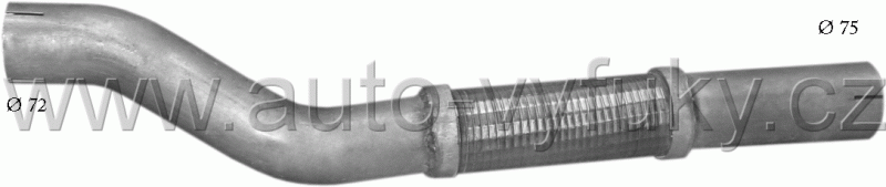 Propojovac potrub MERCEDES 6-9 T 609 D 0/0-0/0 ccm kW / HP WB 3150, 3700, 4250
