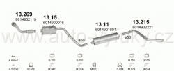 MERCEDES 308D 2.3 D CHASSIS CAB 0/1985-0/1989 2299ccm 58kW / 79HP 3050MM/3350MM/3700MM