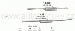 MERCEDES A190 - W168 1.9 HATCHBACK 3/1999-10/2004 1898ccm 92kW / 125HP KAT W168 A190 SWB 2423mm