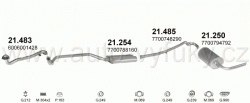 RENAULT TRAFIC 2.5 D BUS, VAN 3/1989-0/1995 2499ccm 56kW / 76HP LWB3200