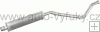 Tlumi vfuku stedn PEUGEOT 307 2.0 HATCHBACK 1/2004-5/2005 1997ccm 101kW / 138HP KAT 2.0i -16V