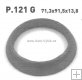 Těsnící kroužek / P.121 / T-234 / 256-234