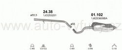 VOLKSWAGEN GOLF IV 1.9 D HATCHBACK 10/1997-6/2004 1896ccm 66kW / 90HP KAT 1.9 TDi Turbo Diesel