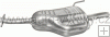 Tlumi vfuku stedn OPEL VECTRA B 1.7 D HATCHBACK, SEDAN,KOMBI 10/1995-10/1997 1686ccm 60kW / 82HP KAT 1.7 Turbo Diesel