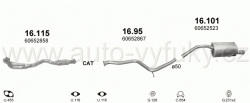 ALFA ROMEO 156 1.6 SEDAN, KOMBI 9/1997-5/2000 1598ccm 88kW / 120HP KAT 1.6 Twin Spark -16V