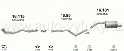 ALFA ROMEO 156 2.0 SEDAN, KOMBI 9/1997-5/2000 1970ccm 114kW / 155HP KAT 2.0 Twin Spark -16V