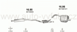 ALFA ROMEO 147 2.0 9/2000-2/2002 1970ccm 110kW / 150HP KAT 2.0 Twin Spark 16V