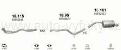 ALFA ROMEO 156 1.8 SEDAN, KOMBI 9/1997-5/2000 1747ccm 106kW / 144HP KAT 1.8 Twin Spark -16V