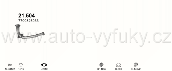 RENAULT ESPACE III 2.2 D VAN 10/1996-0/2000 2188ccm 85kW / 115HP KAT 2.2 dT Turbo Diesel