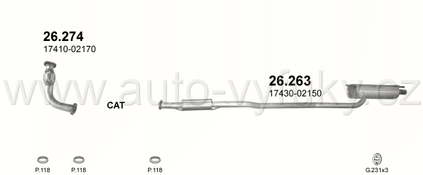 TOYOTA CARINA E 1.6 SEDAN,LIFTBACK,KOMBI 1/1996-10/1997 1587ccm 79-85kW / 107-116HP KAT 1.6i 16V
