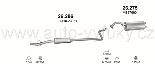TOYOTA YARIS 1.0 HATCHBACK 1/1999-10/2005 998ccm 50kW / 68HP KAT 1.0 16V