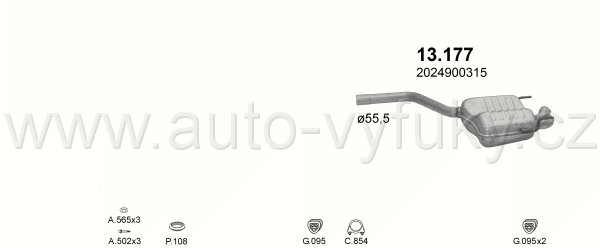 MERCEDES C220 - W202 2.2 SEDAN 5/1993-1/1995 2199ccm 110kW / 150HP KAT W202 C220