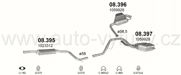 FORD MONDEO 2.5 KOMBI 8/1994-7/1999 2544ccm 123kW / 168HP KAT 2.5i V6 24V