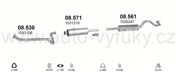 FORD TRANSIT 2.5 D BUS 8/1996-8/1997 2496ccm 63-74kW / 85-100HP 2.5 TD D25T SWB 2853mm
