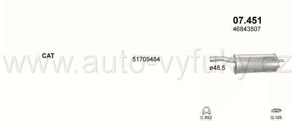 FIAT DOBLO 1.3 D VAN 0/2004-0/2006 1248ccm 51kW / 70HP KAT 1.3 JTD Turbo Diesel
