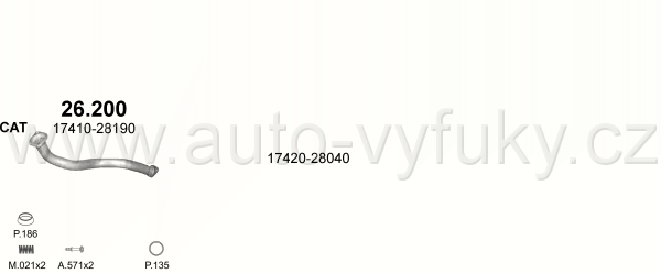 TOYOTA RAV 4 2.0 5/2000-7/2003 1998ccm 110kW / 150HP KAT 2.0 16V 4X4 LWB 2490mm (5 doors)
