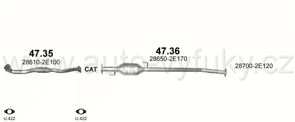 HYUNDAI TUSCON 2.0 4/2004-0/0 1975ccm 104kW / 141HP KAT 2.0i 16V