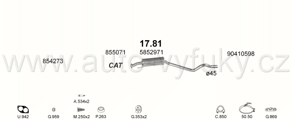 OPEL ASTRA F 1.8 HATCHBACK 0/1993-0/1995 1796ccm 66kW / 90HP KAT 1.8i GT AUT