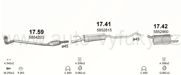 OPEL CORSA B 1.4 HATCHBACK,VAN 4/1993-12/2000 1389ccm 44-60kW / 60-82HP KAT 1.4i