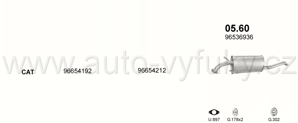 CHEVROLET AVEO 1.4 SEDAN 4/2008-0/0 1399ccm 73-74kW / 99-101HP KAT 1.4
