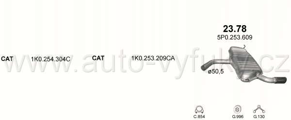 SEAT LEON 1.4 6/2006-5/2010 1390ccm 63kW / 86HP KAT 1.4i