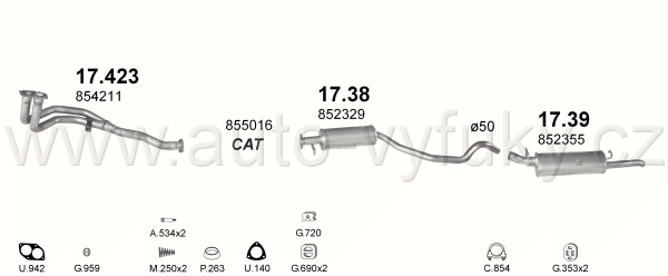 OPEL VECTRA A 1.8 SEDAN 7/1988-0/1995 1796ccm 66kW / 90HP KAT 1.8i MAN