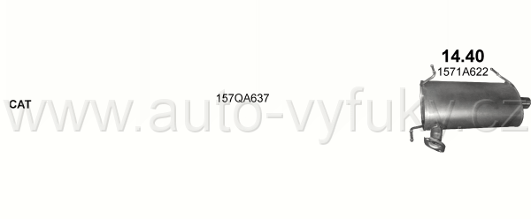 MITSUBISHI OUTLANDER II 2.4 9/2007-11/2012 2360ccm 125kW / 170HP KAT 2.4 16V 4WD