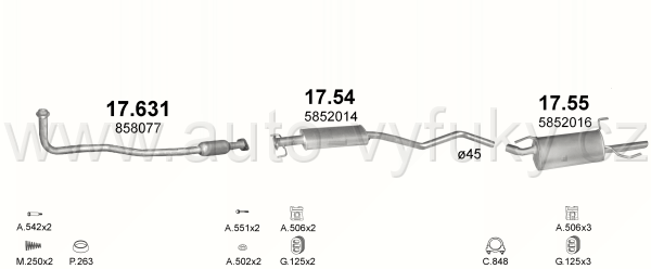 OPEL VECTRA B 1.7 D HATCHBACK, SEDAN,KOMBI 10/1995-10/1997 1686ccm 60kW / 82HP KAT 1.7 Turbo Diesel