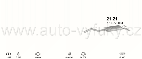 RENAULT R21 2.0 SEDAN 5/1989-0/1994 1995ccm 99kW / 134HP KAT TXI