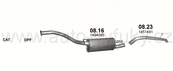FORD TRANSIT CONNECT 1.8 D 1/2008-7/2010 1753ccm 55-66-81kW / 75-90-110HP KAT 1.8 TDCi Turbo Diesel SWB