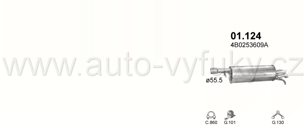 VOLKSWAGEN PASSAT 2.5 D SEDAN, KOMBI 8/1998-9/2000 2496ccm 110kW / 150HP KAT 2.5 TDi AKN AFB
