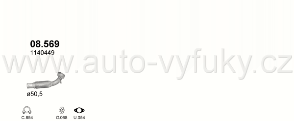 FORD FIESTA 1.4 D HATCHBACK 7/2008-11/2012 1399ccm 50-51kW / 68-69HP KAT 1.4 TDCi Turbo Diesel