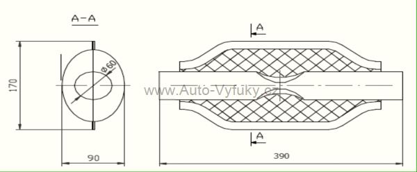 Tlumi vfuku univerzln UNIVERSAL BOX 00.22 0/0-0/0 ccm kW / HP