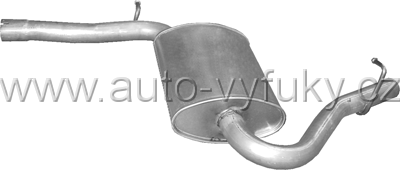 Tlumi vfuku stedn AUDI A4 2.0 SEDAN, KOMBI 7/2002-12/2004 1984ccm 110kW / 150HP KAT 2.0 FSi - Kliknutm na obrzek zavete