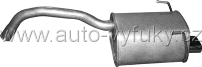 Tlumi vfuku koncov FIAT 500 1.2 HATCHBACK 0/2007-5/2010 1242ccm 51kW / 69HP KAT 1.2i