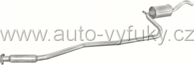 Tlumi vfuku stedn FORD FIESTA 1.0 HATCHBACK 4/1989-7/1990 957ccm 33kW / 45HP