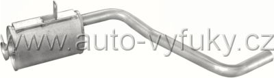 Tlumi vfuku stedn MERCEDES 207D 2.4 D CHASSIS CAB / VAN 0/1985-0/1989 2399ccm 53kW / 72HP