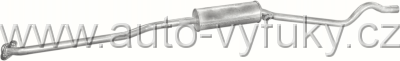 Tlumi vfuku stedn OPEL KADETT E 1.8 SEDAN 0/1986-0/1991 1796ccm 62-82kW / 84-112HP 1.8i MAN