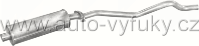 Tlumi vfuku stedn OPEL KADETT E 1.6 D KOMBI 0/1985-8/1986 1598ccm 40kW / 55HP AUT.