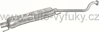 Tlumi vfuku stedn OPEL ASTRA G 1.6 HATCHBACK 9/2000-9/2003 1598ccm 74kW / 101HP KAT 1.6i 16V