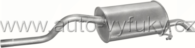 Tlumi vfuku koncov RENAULT CLIO 1.9 D HATCHBACK 3/1998-0/2002 1870ccm 48kW / 65HP KAT 1.9 Diesel