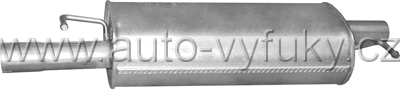 Tlumič výfuku střední VOLKSWAGEN TRANSPORTER V 1.9 D 1/2006-11/2009 1896ccm 62-75kW / 84-102HP KAT 1.9 TDi Turbo Diesel