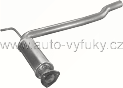Tlumi vfuku stedn VOLKSWAGEN TRANSPORTER IV 2.4 D BUS 1/1996-4/1998 2370ccm 57kW / 78HP SWB 2920mm